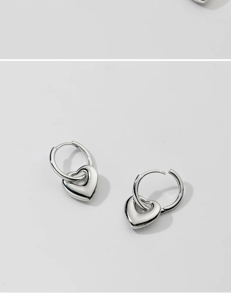 The Simple Dangling Hearts Earrings