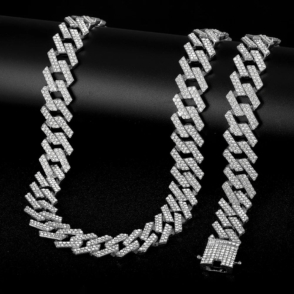 IceBoyDC: The 20mm Iced Drip - Cuban Link Chain Set