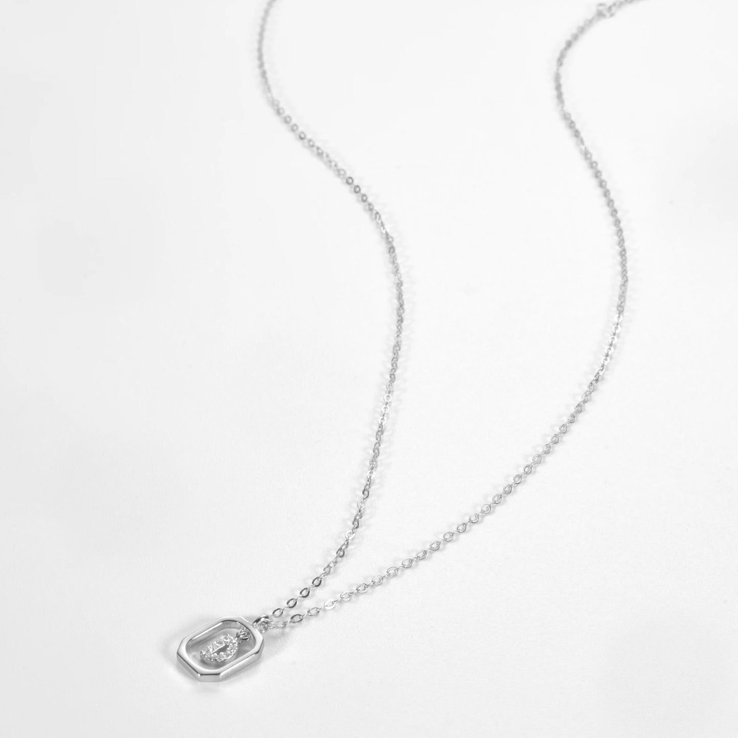 IceBoyDC Gold Initial Necklace with Zirconia Pendant