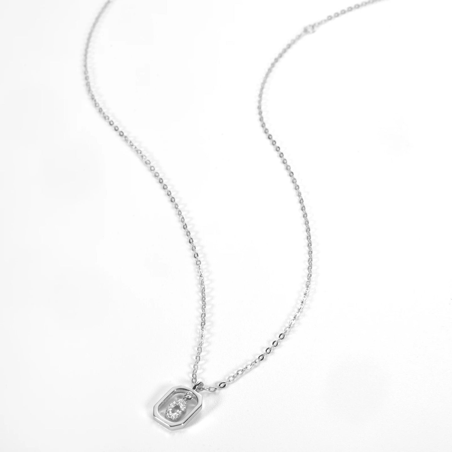 IceBoyDC Gold Initial Necklace with Zirconia Pendant