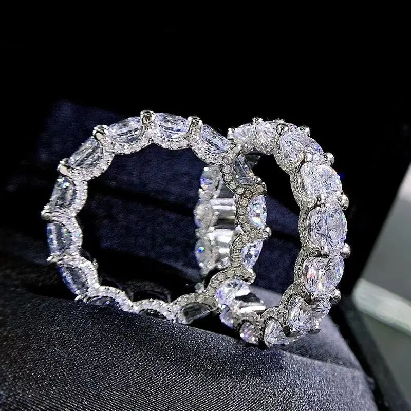 IceBoyDC Clear CZ Eternity Ring