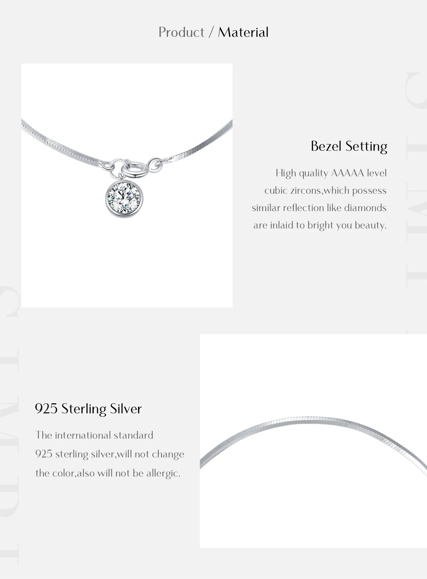The IceBoyDC 925 Dainty Snake Bracelet w/ Dangling CZ