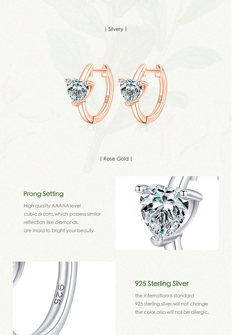 The IceBoyDC Romantic Heart Stud Hoops
