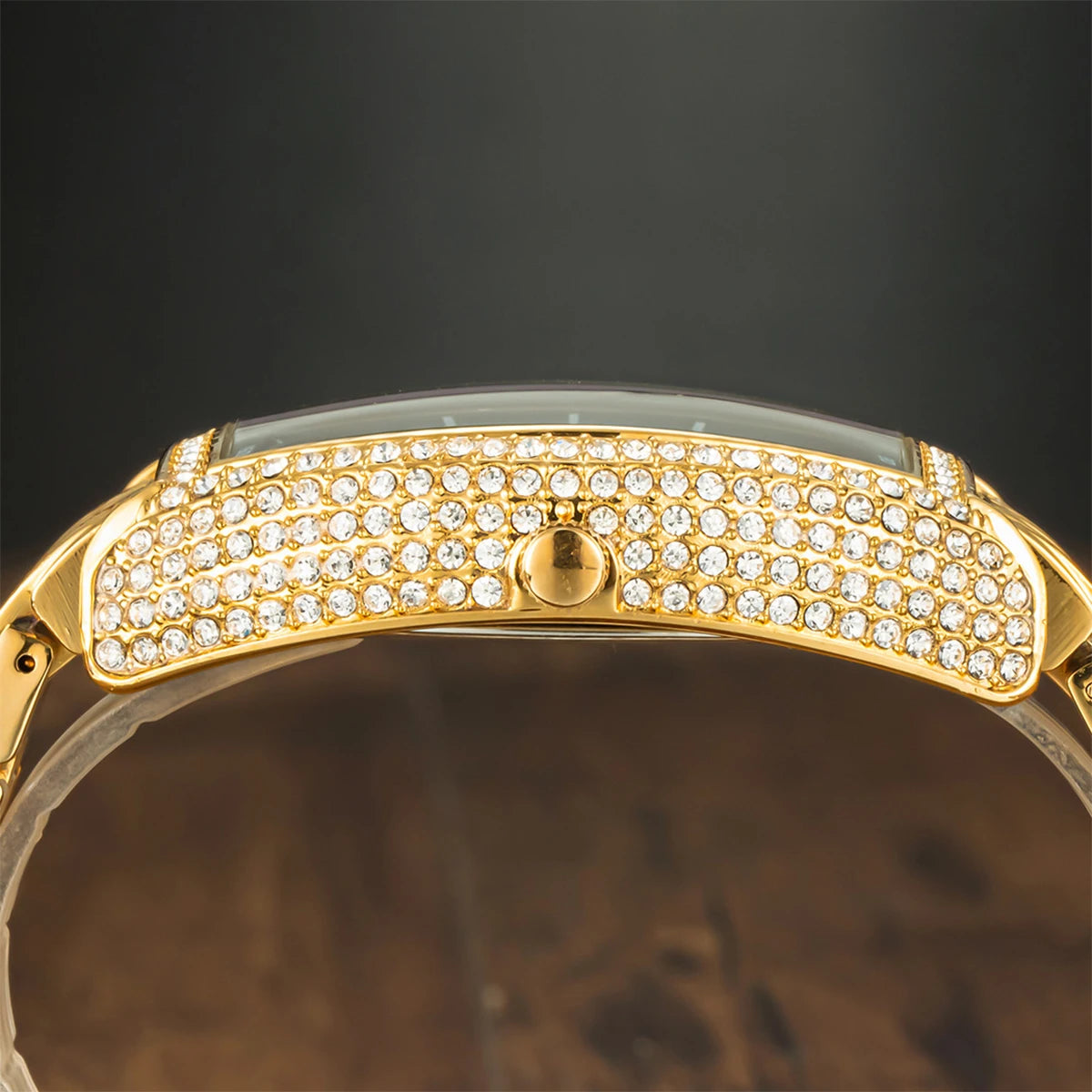 IceBoyDC: ✨ Men's Iced Out Tonneau Watch ✨ Quartz Movement, Icy!