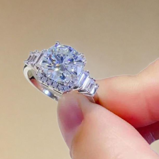 IceBoyDC: The "Cushion"Ring - Radiant Brilliance for Her Everlasting "Yes"