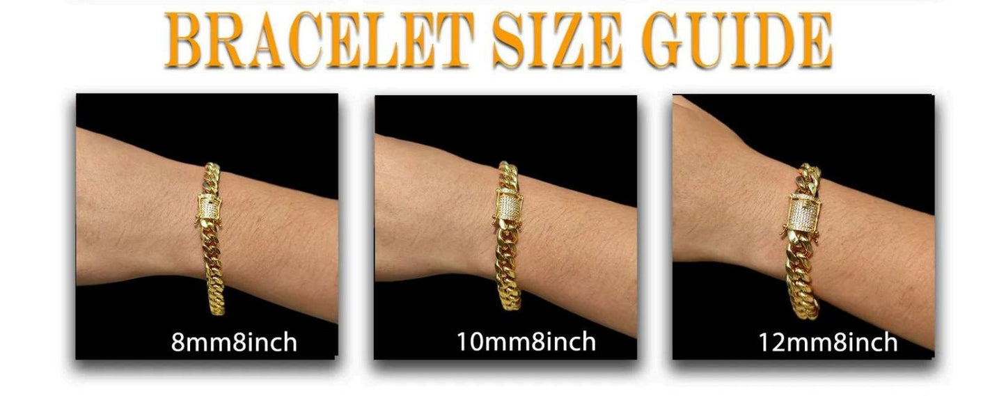 IceBoyDC Cuban Clutch Link Bracelet (w/ Iced Clasp)