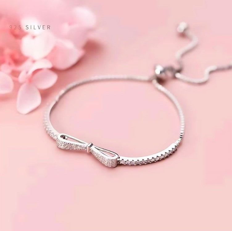 The IceBoyDC Radiant Clear CZ Bowtie Bracelet