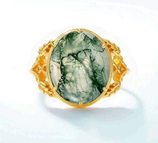 Moss Agate Rings