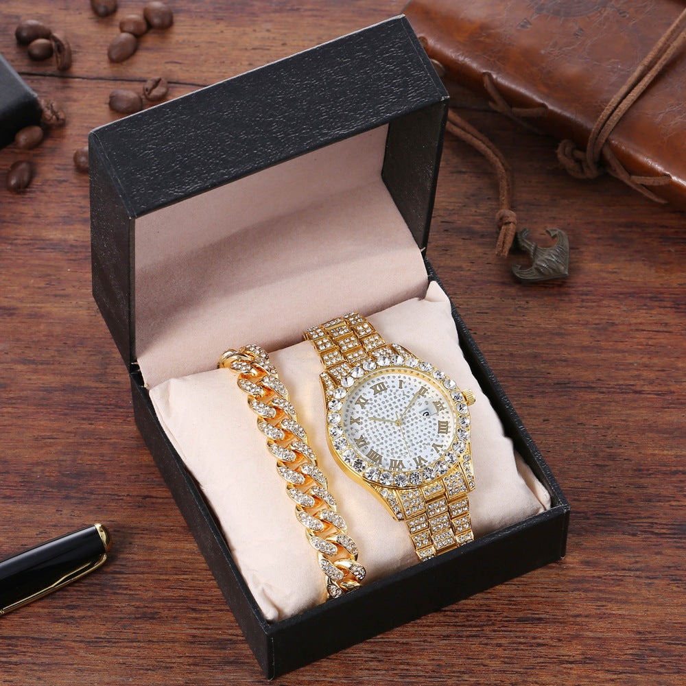 The IceBoyDC Full Bling Bundle : Ultimate Iced Out Package (Watch & Bracelet)
