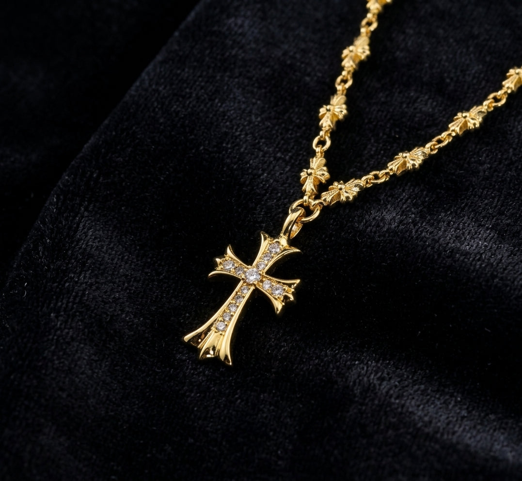 The Sovereign Pave Cross Necklace