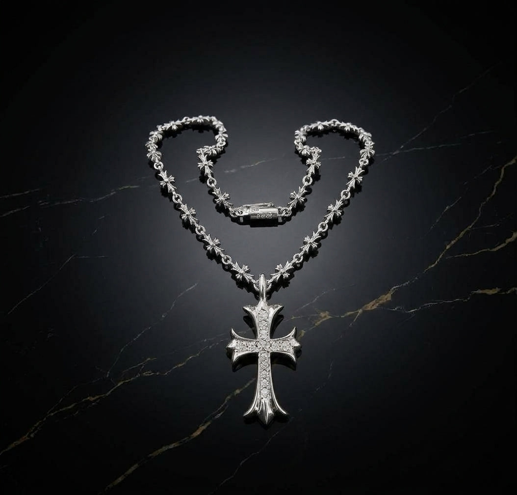 The Sovereign Pave Cross Necklace