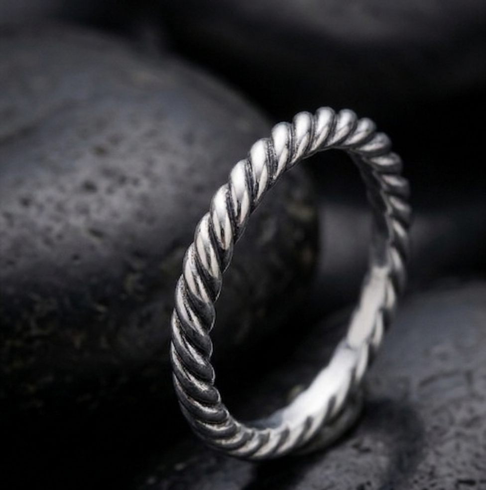 Twisted Cable Cuff Ring
