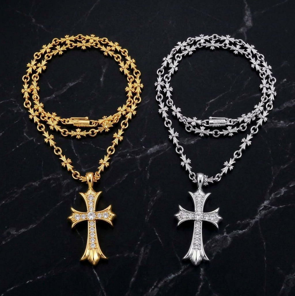 The Sovereign Pave Cross Necklace