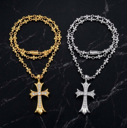 The Sovereign Pave Cross Necklace