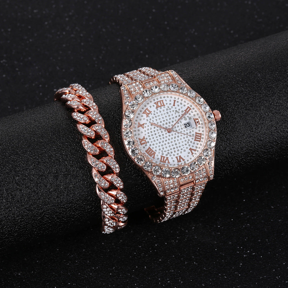 The IceBoyDC Full Bling Bundle : Ultimate Iced Out Package (Watch & Bracelet)