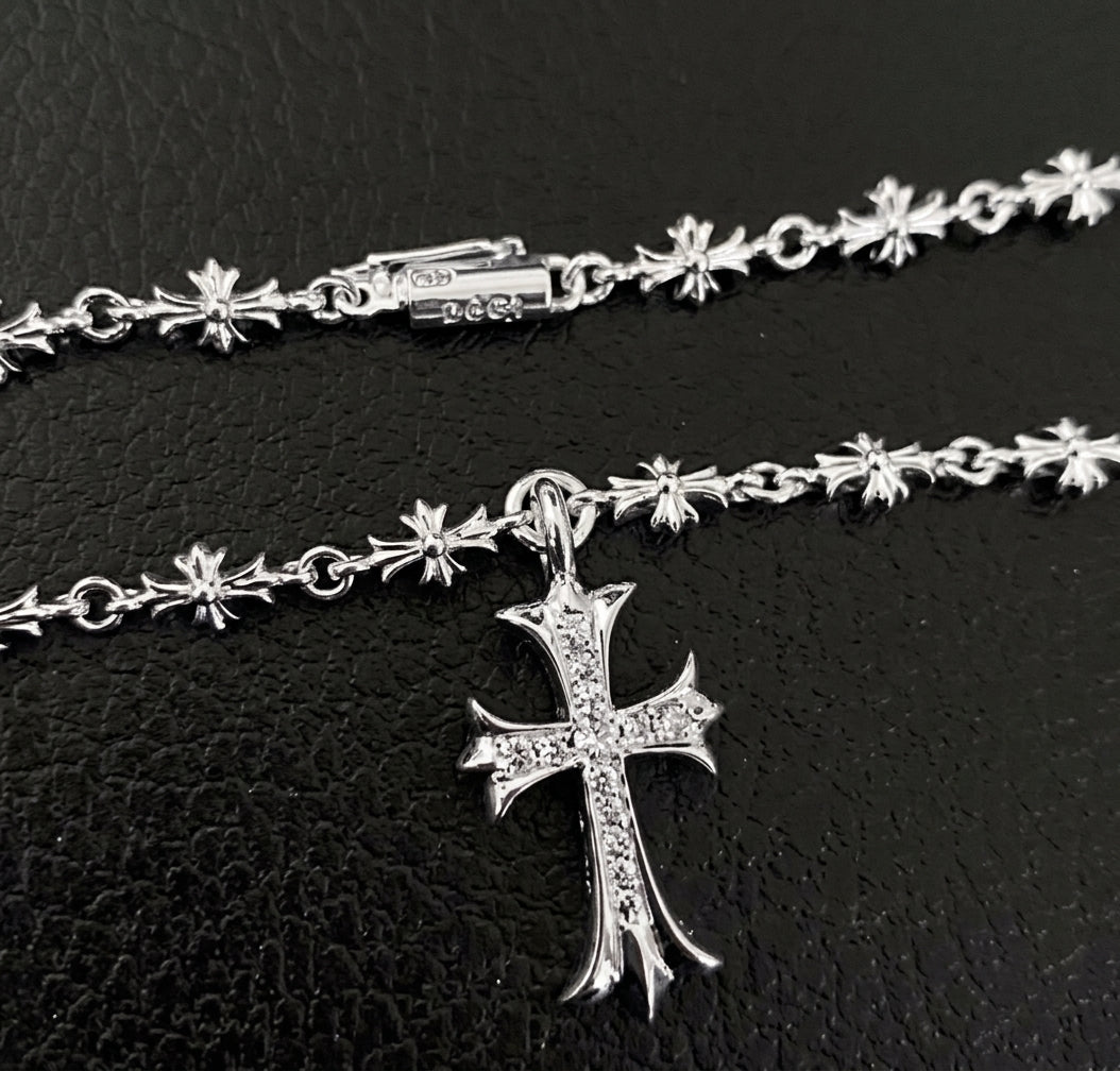 The Sovereign Pave Cross Necklace
