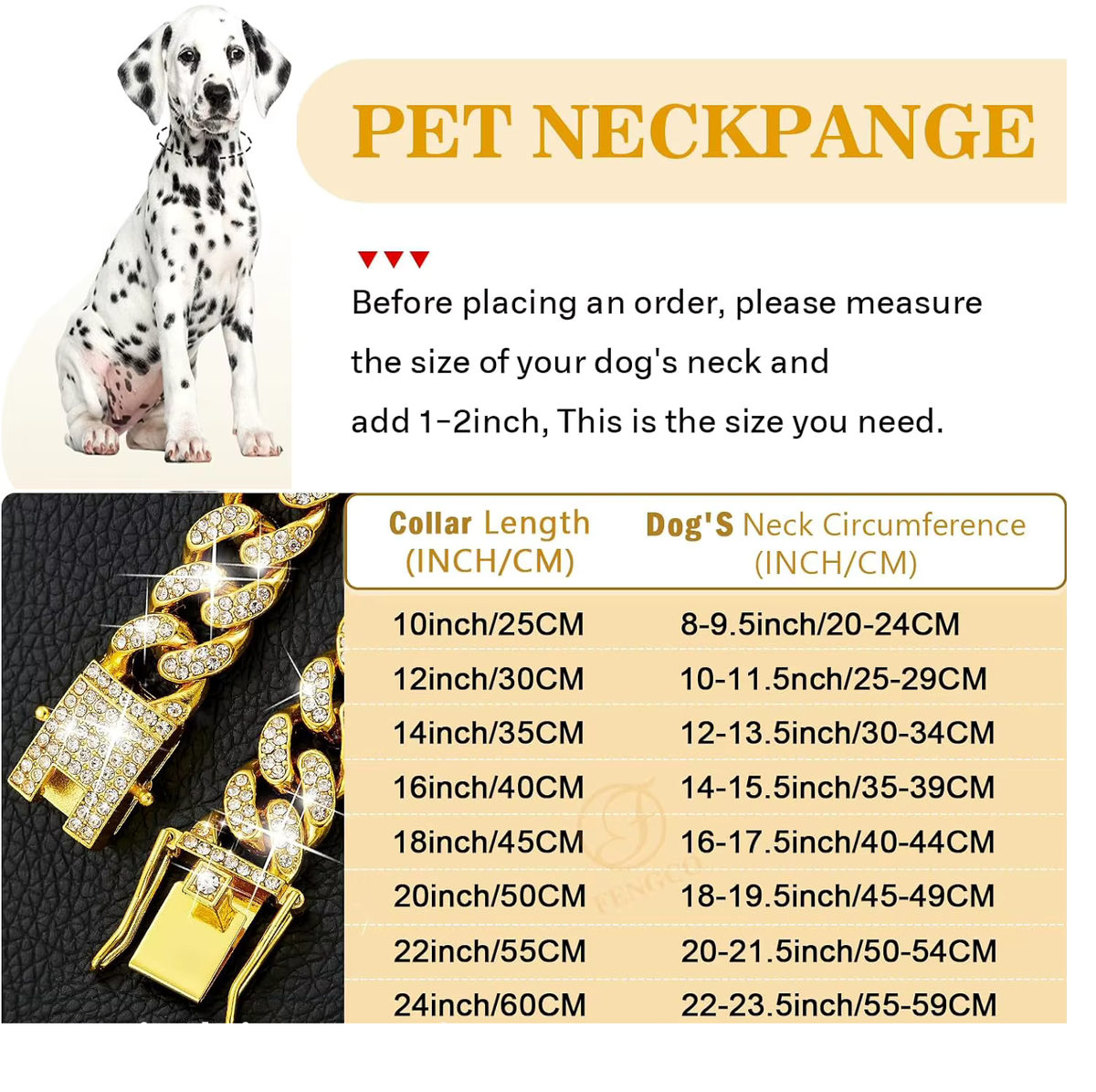 IceBoy DC – Iced Out Gold Cuban Link Dog Collar | Luxury Pet Chain
