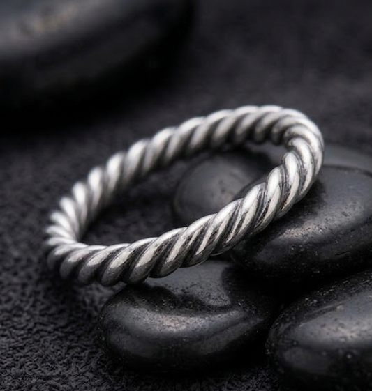 Twisted Cable Cuff Ring