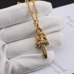Rebel's Edge™ Gold Dagger Necklace