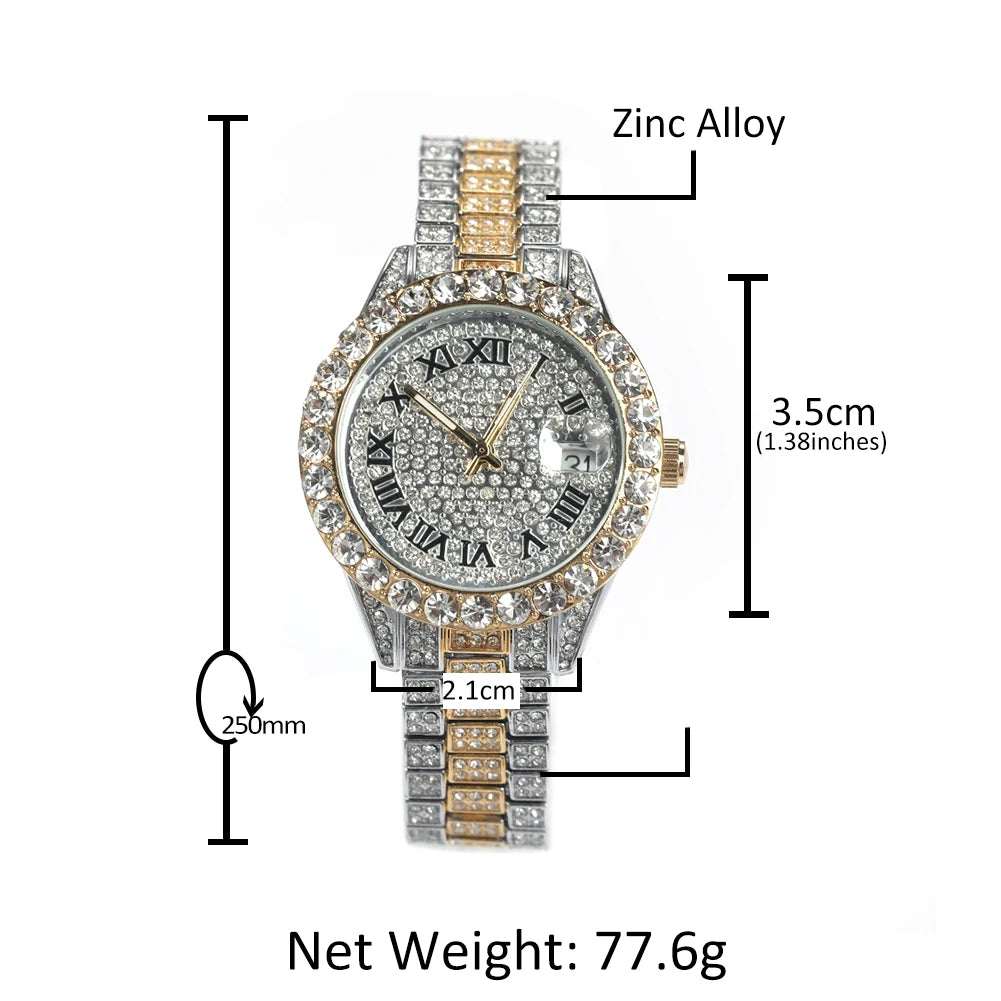 IceBoyDC: ✨ Shine Bright Like a Diamond ✨ Women's "R-Link" Watch (Rose Dial)