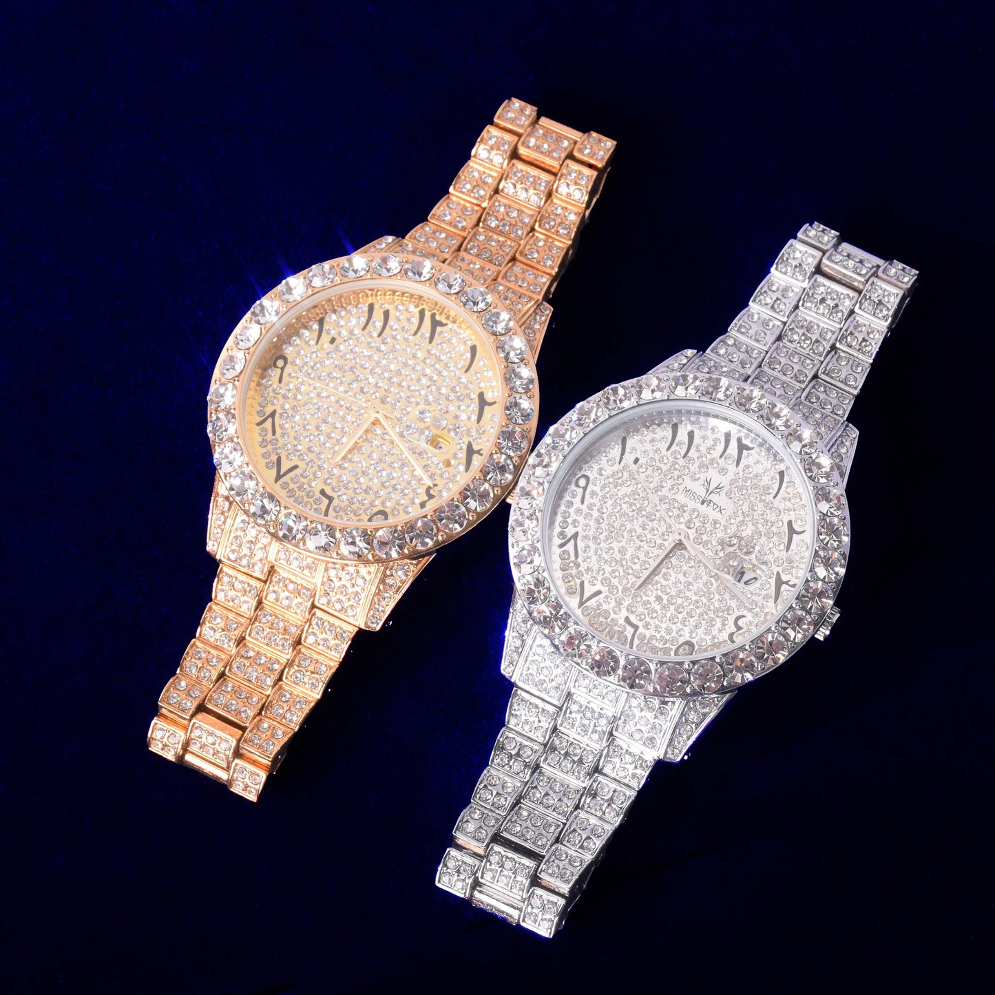 IceBoyDC's Gold-Plated Iced Out "R-Arabian" Watch