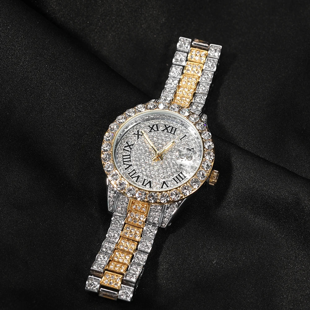 IceBoyDC: ✨ Shine Bright Like a Diamond ✨ Women's "R-Link" Watch (Rose Dial)