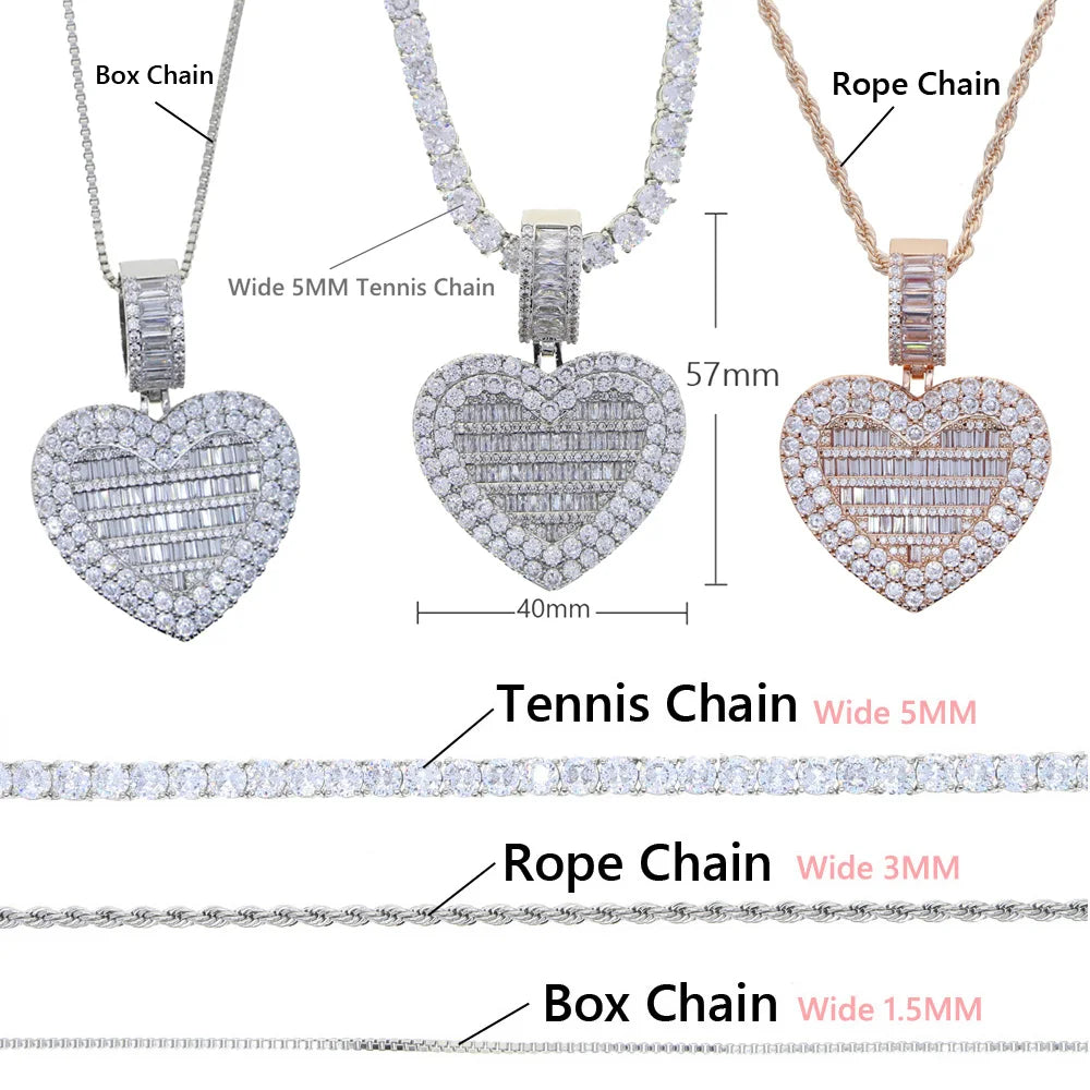 IceBoy"DC Lock-It Necklace" (Sparkling CZ Chain)