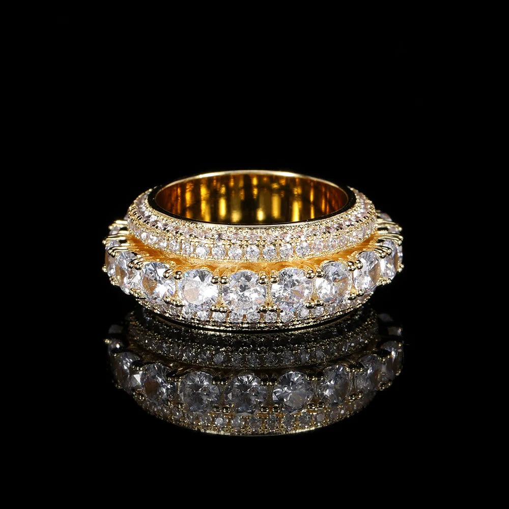 IceBoyDC:  Zircon Encrusted Widget Rings (Gold & Silver)