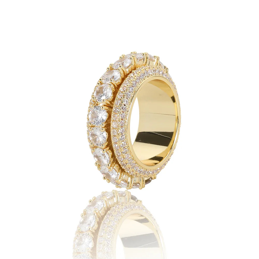 IceBoyDC:  Zircon Encrusted Widget Rings (Gold & Silver)