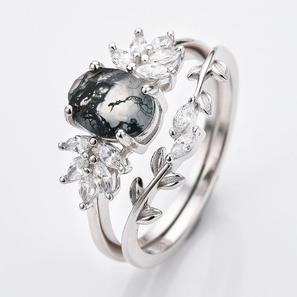 The IceBoyDC Whispering Forest Engagement Ring  (Gold or Silver options)