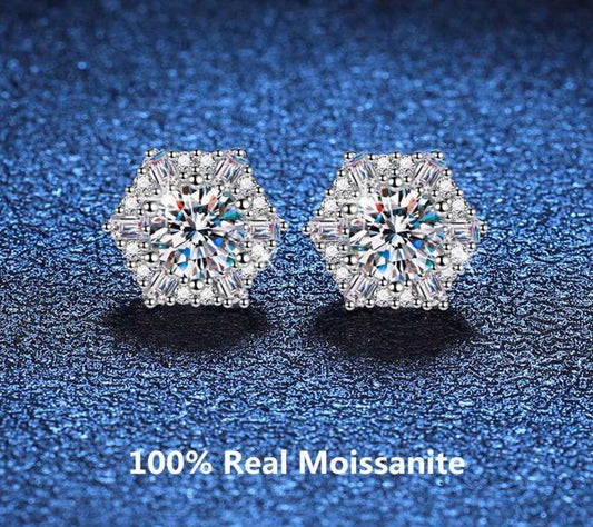 The IceBoyDC Vintage Star Moissanite Studs