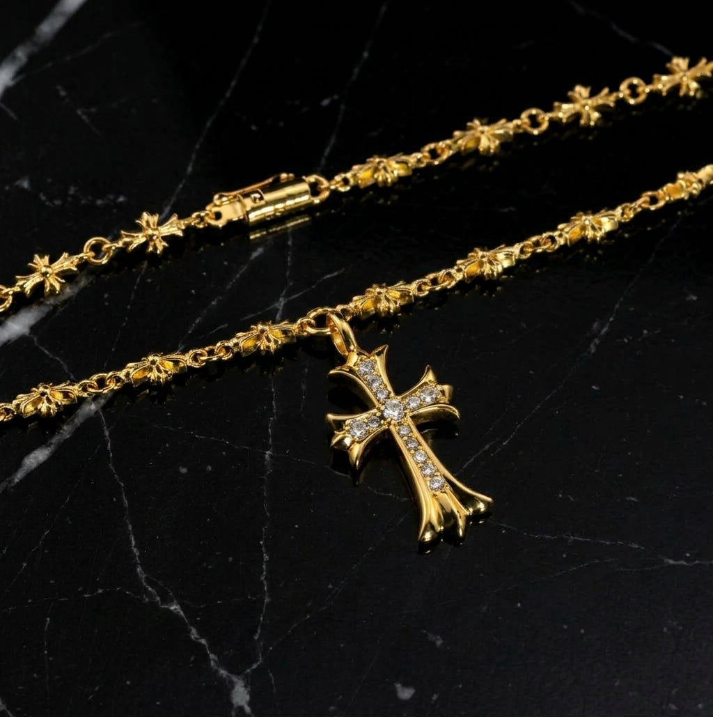 The Sovereign Pave Cross Necklace