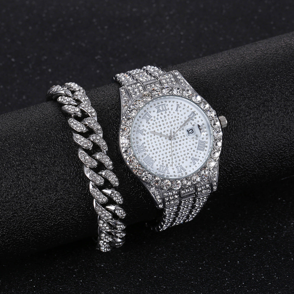 The IceBoyDC Full Bling Bundle : Ultimate Iced Out Package (Watch & Bracelet)