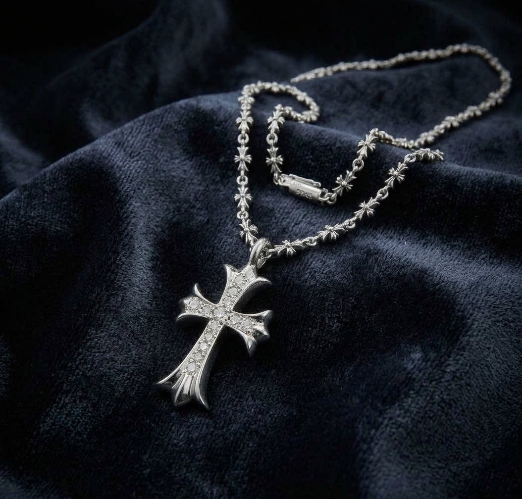 The Sovereign Pave Cross Necklace