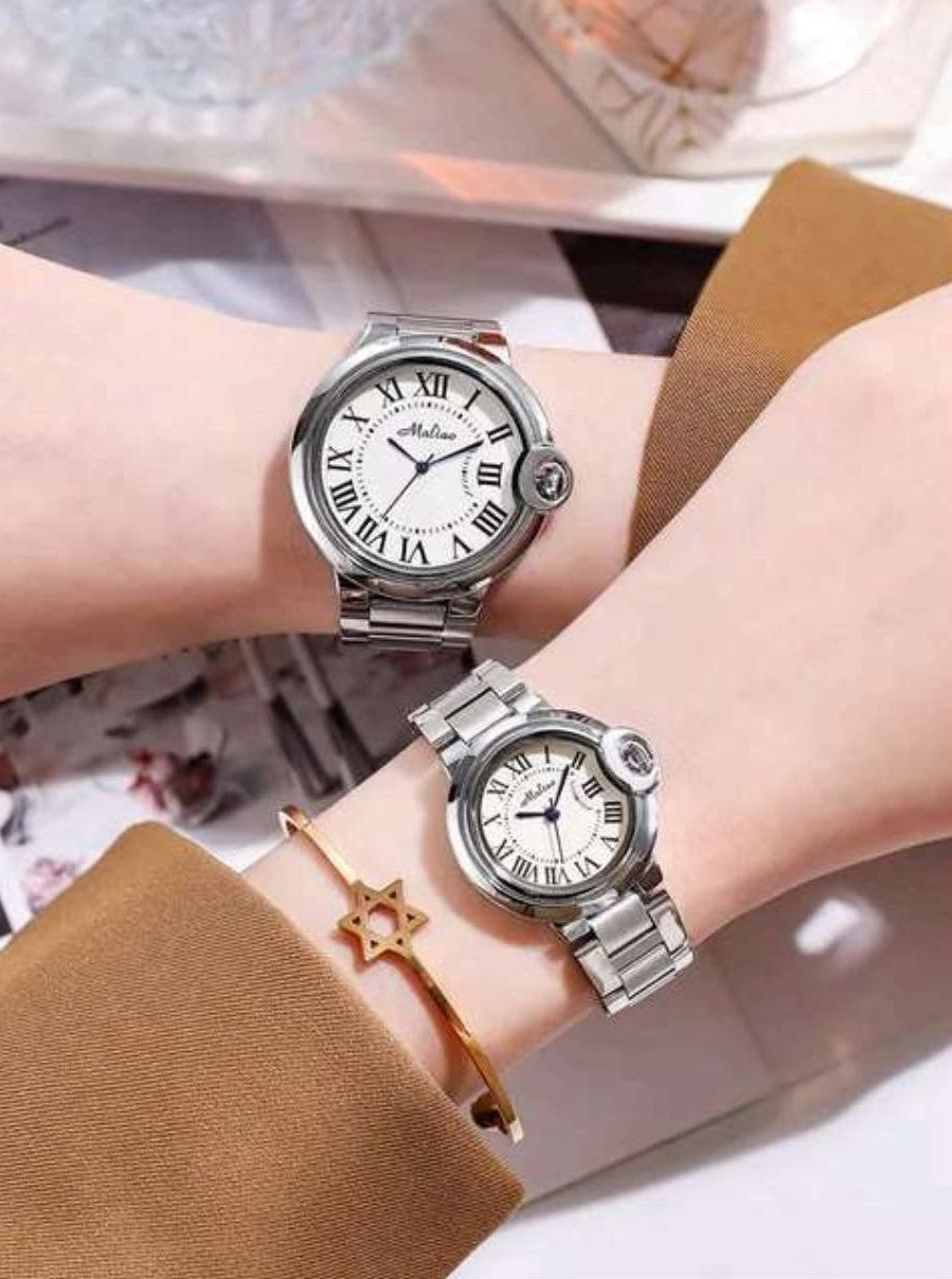 IceBoyDC Watch Collection - "La Dahlia" Quartz, Silver or Brown Big & Little Watch